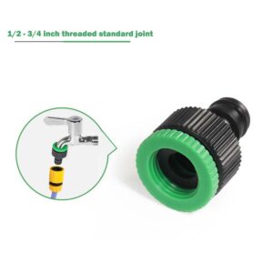 1/2"-3/4" Female/Male Threaded Tap-Hose Quick Connect Adapter