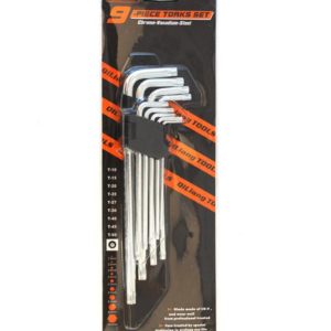 9PCS Torx Key Set (Chrome Vanadium Steel)