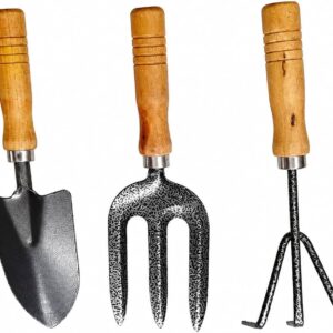 3-Piece Hand Garden Tool Set (Trowel, Hand Fork & Cultivator)
