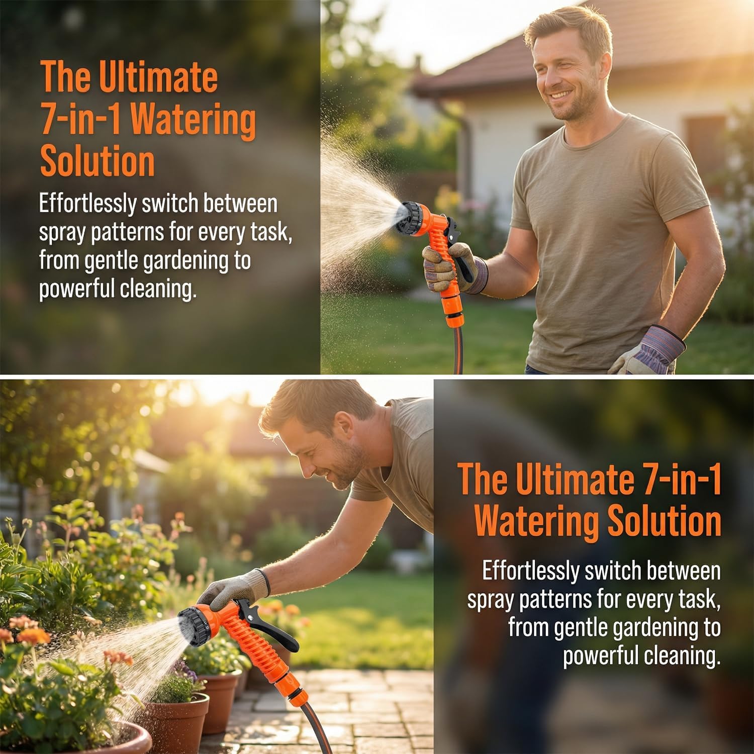 7-Pattern Multi-Function Garden Hose Spray Gun Set - Image 3