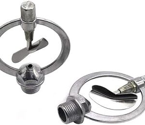 Small Metallic Garden Sprinkler ½” Male Thread - Zinc Alloy Spray Head (3-4m Radius)